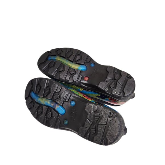 Womens Sloggers Slip On Garden Shoes Size 6 Waterproof Mule Clog Blue Red Flower - Picture 6 of 9